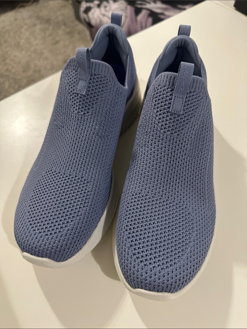Slip-On Knit Women Sneakers in Lavender